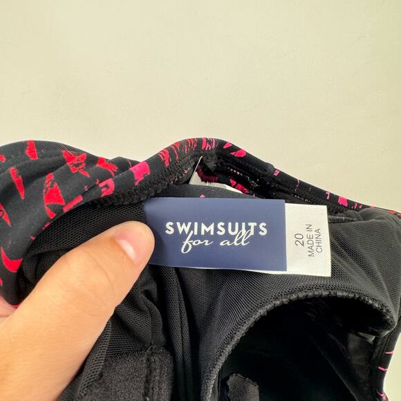 NWT Swimsuits for all pink and black one piece swimsuit - Picture 5 of 7
